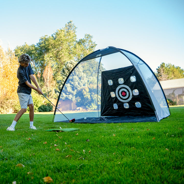 Full Swing Golf Driving Net with Nine Shot Shape Targets