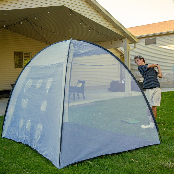 Full Swing Golf Driving Net with Nine Shot Shape Targets