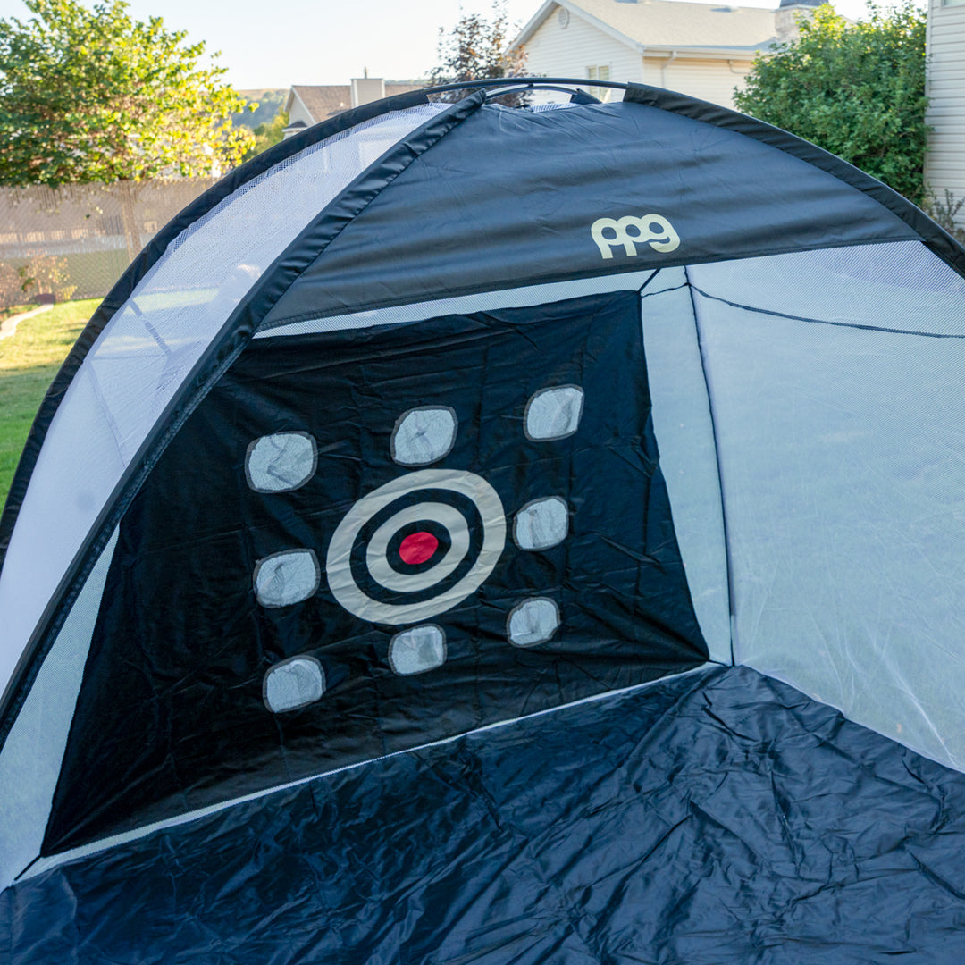 Full Swing Golf Driving Net with Nine Shot Shape Targets