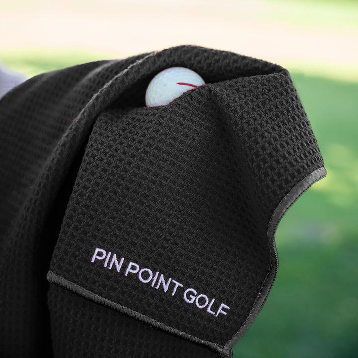 Magnetic Golf Towel Black