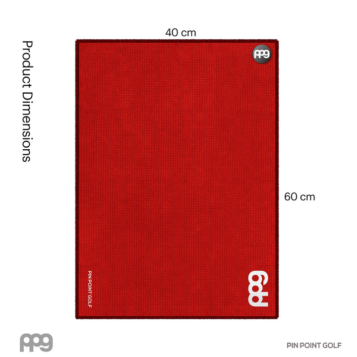 Magnetic Golf Towel Red