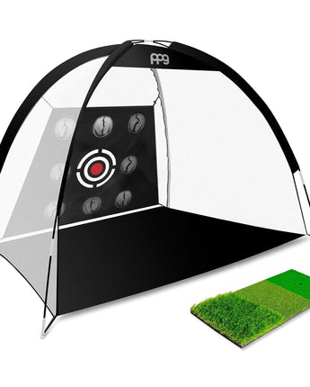 Full Swing Golf Driving Net with Nine Shot Shape Targets